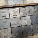 Metal and wood drawer unit