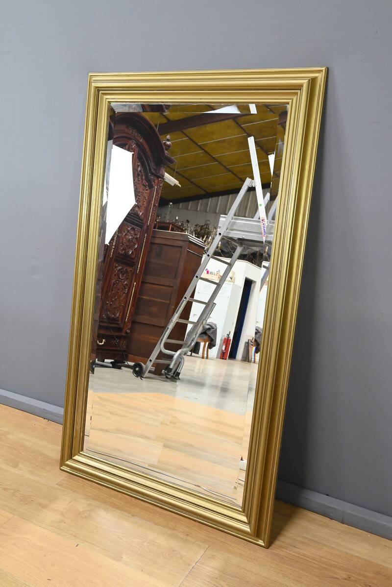 Rectangular Gilded Wood Mirror – 1950