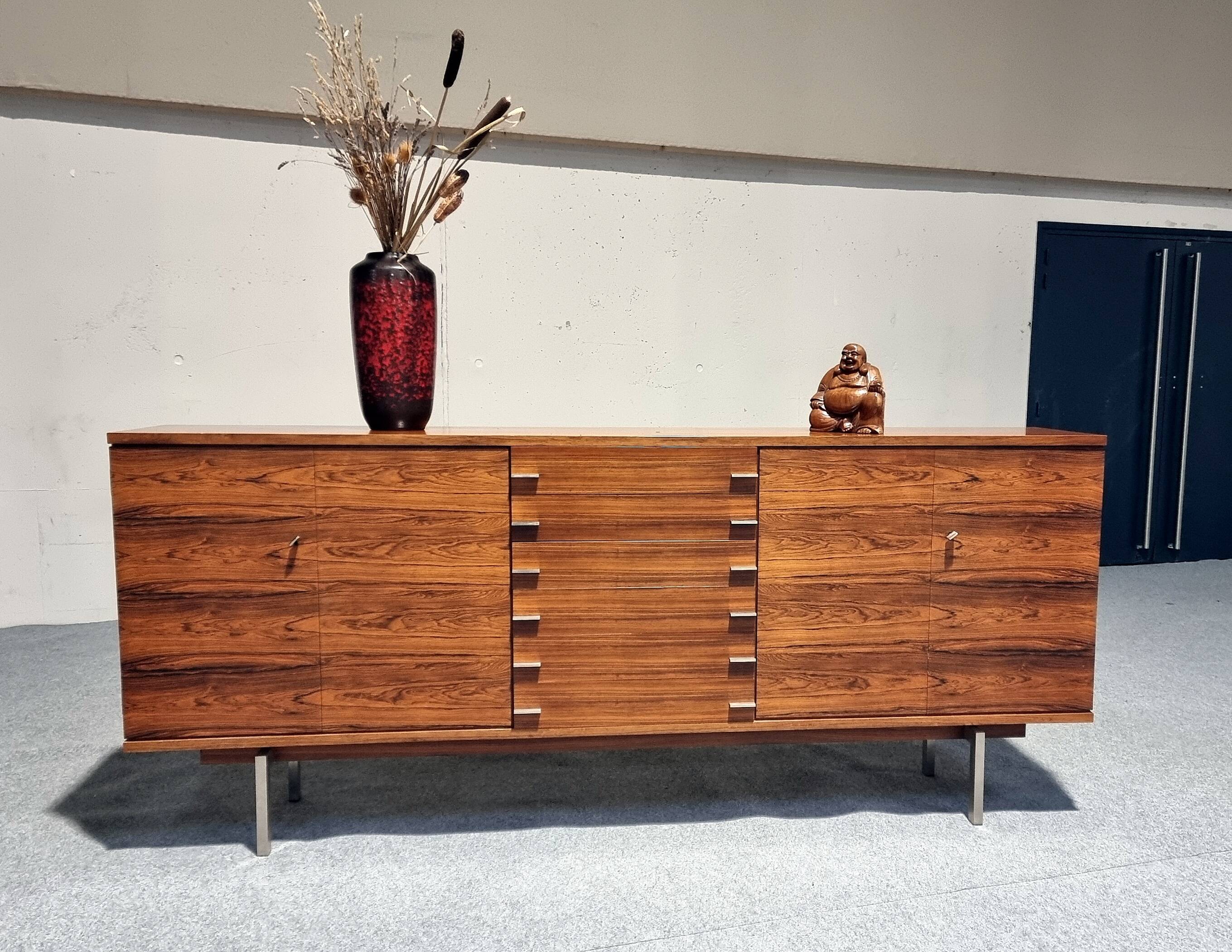 Swiss Form Scandinavian Sideboard in Rosewood from the 60s
