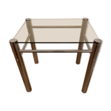 Table basse métal chromé