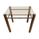Chrome metal coffee table