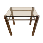 Chrome metal coffee table