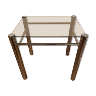 Chrome metal coffee table