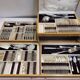 Cutlery set 170 pieces in chrome metal Goldsmith Chrysalia