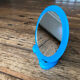 Mirror to pose vintage turquoise blue