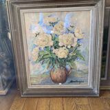 Painting of flowers by Henri Boez