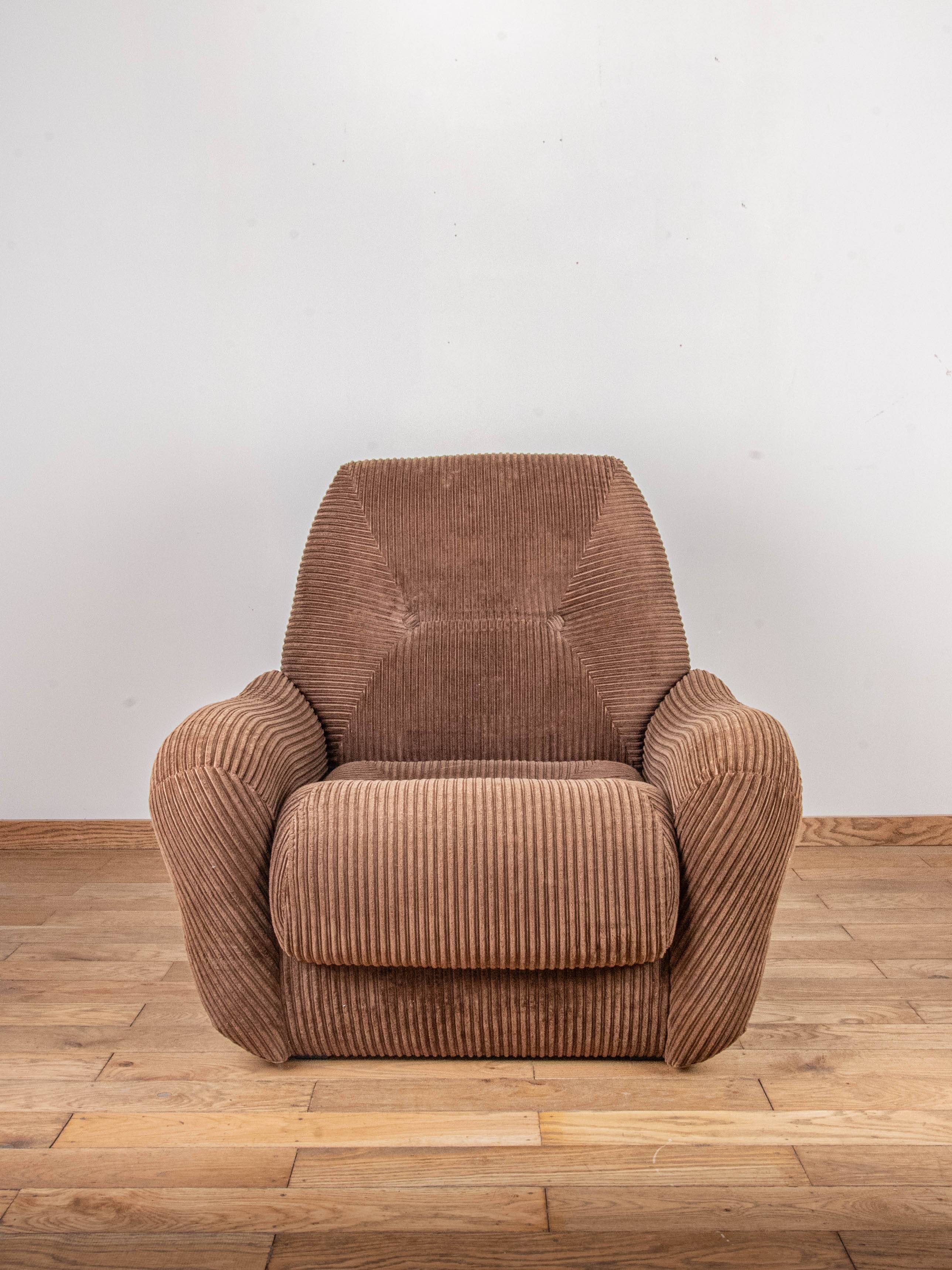 Velvet armchair