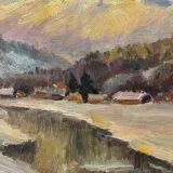 Tableau "Village de montagne"
