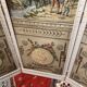 Four-panel screen from the Louis XVI period with rustic decorations.