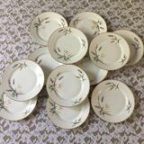 Service à dessert en porcelaine royale de luxe 1960