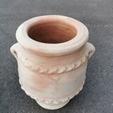 Set of two terracotta jars