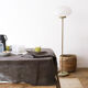 Nappe marron en lin upcyclé