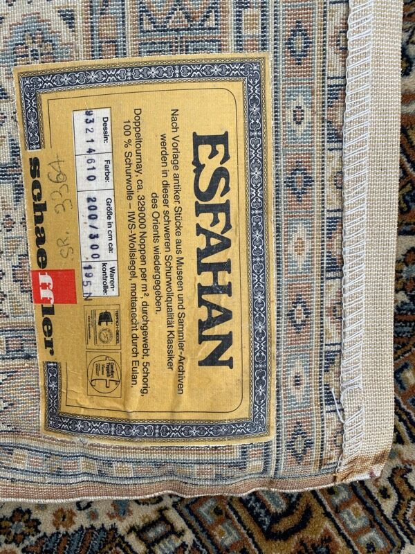 Vintage Persian style rug 200x300 cm