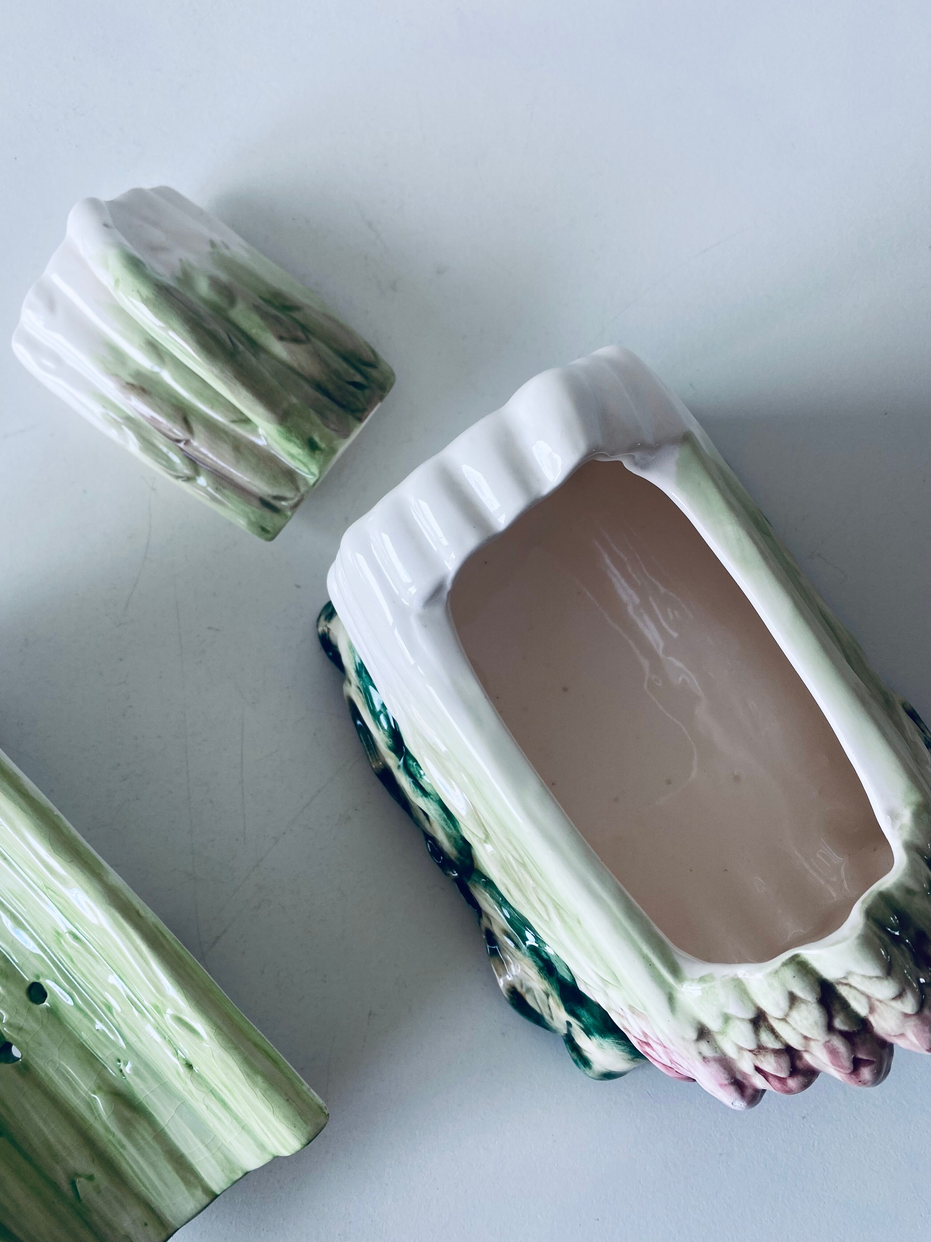 Service à asperges barbotine