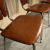 4 vintage Tubmenager petal chairs