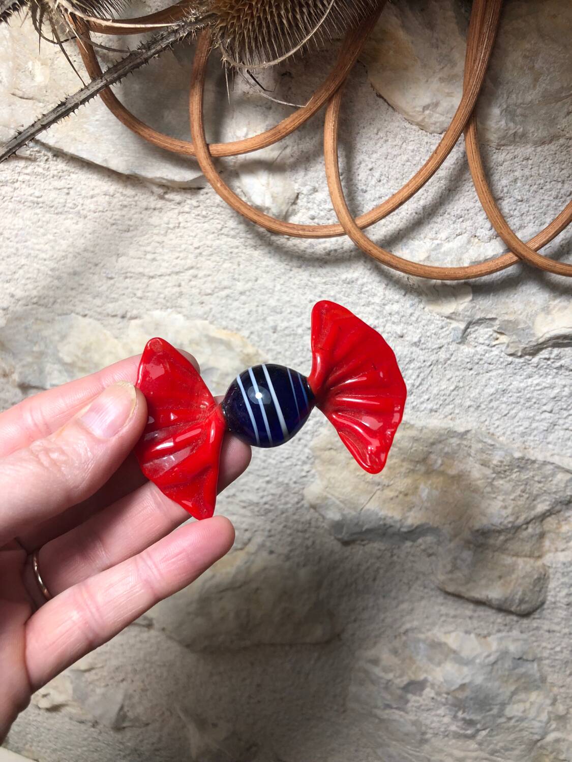 9 Murano glass candies