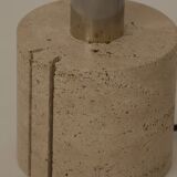 Travertine table lamp base by Fratelli Mannelli Italy c. 1970