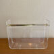 Vintage magazine rack in plexiglass by David Lange.