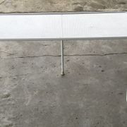 Vintage70's, Emu table in metal and glass, chairs swivelling under the table