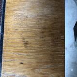 Vintage oak compass leg desk.