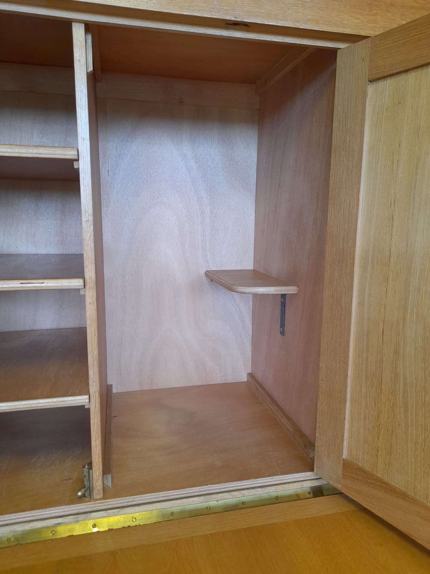 Wardrobe in solid oak around 1950