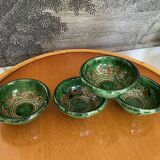 Green enamelled bowls from Ubeda