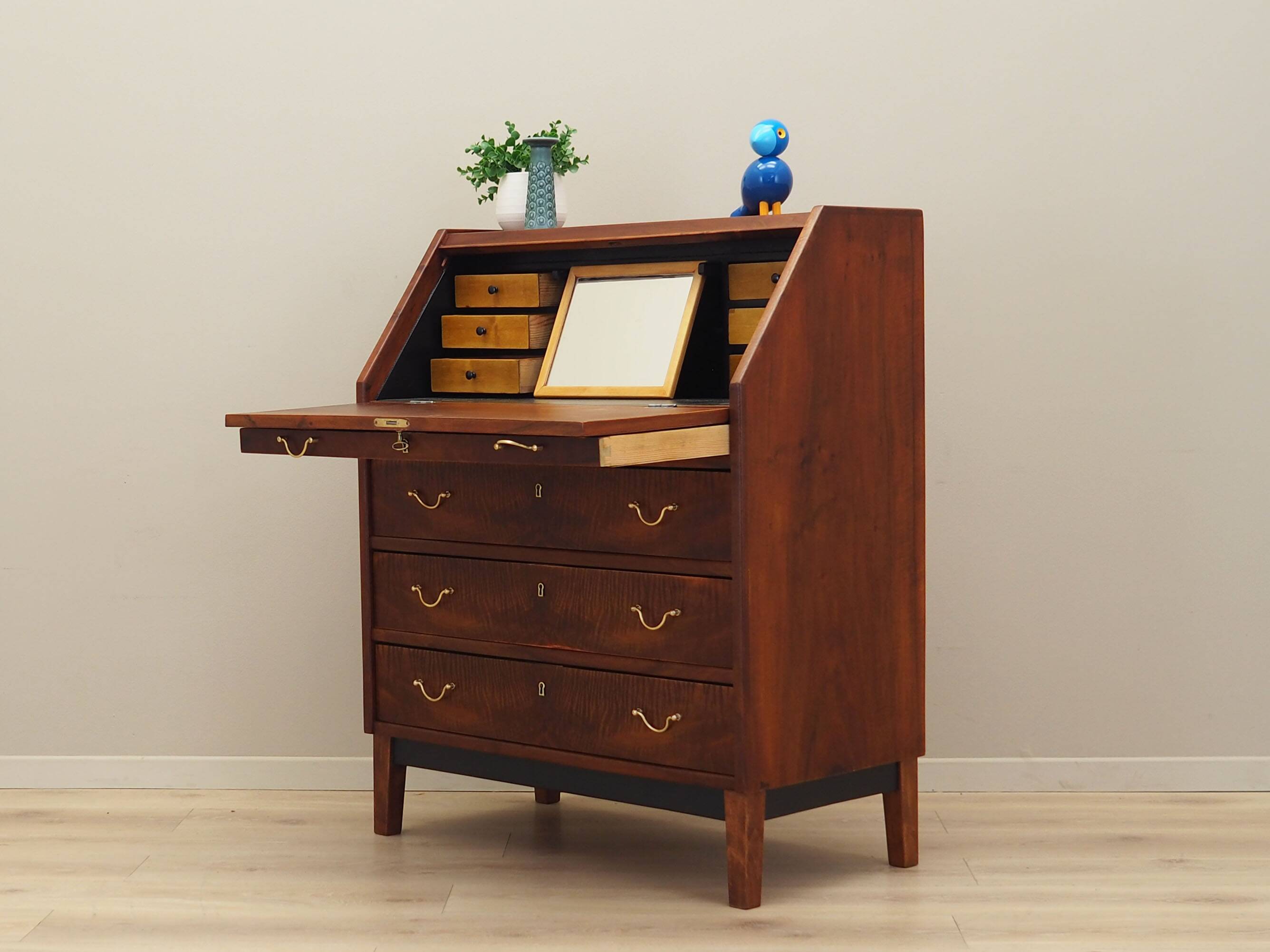 Walnut secretary, Danish design, 1960s, production: Denmark