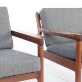 Set of two danish teak easy chairs (1960s)