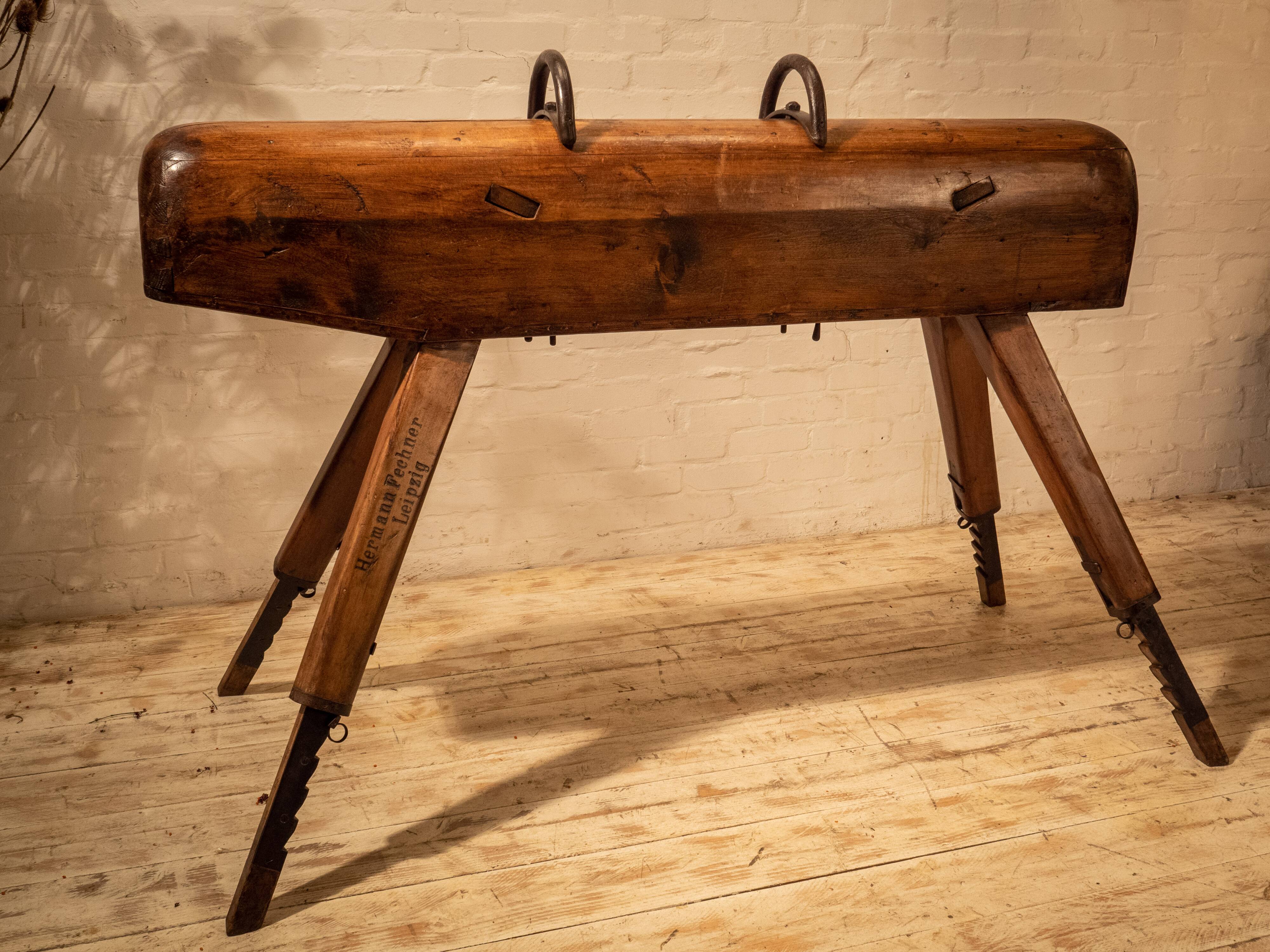 Vintage gym horse wood