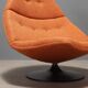Artifort F588 armchair vintage design by G. Harcourt with footrest 1960s