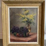 Still life with mimosa