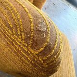 Cocktail chair / armchair / vintage sofa ochre yellow