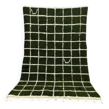 Tapis en laine pure fait main traditionnelle taille 140 x 260 cm
