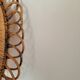 Oval rattan mirror 51 x 40 cm