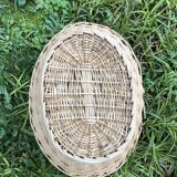 wicker laundry clothing pan