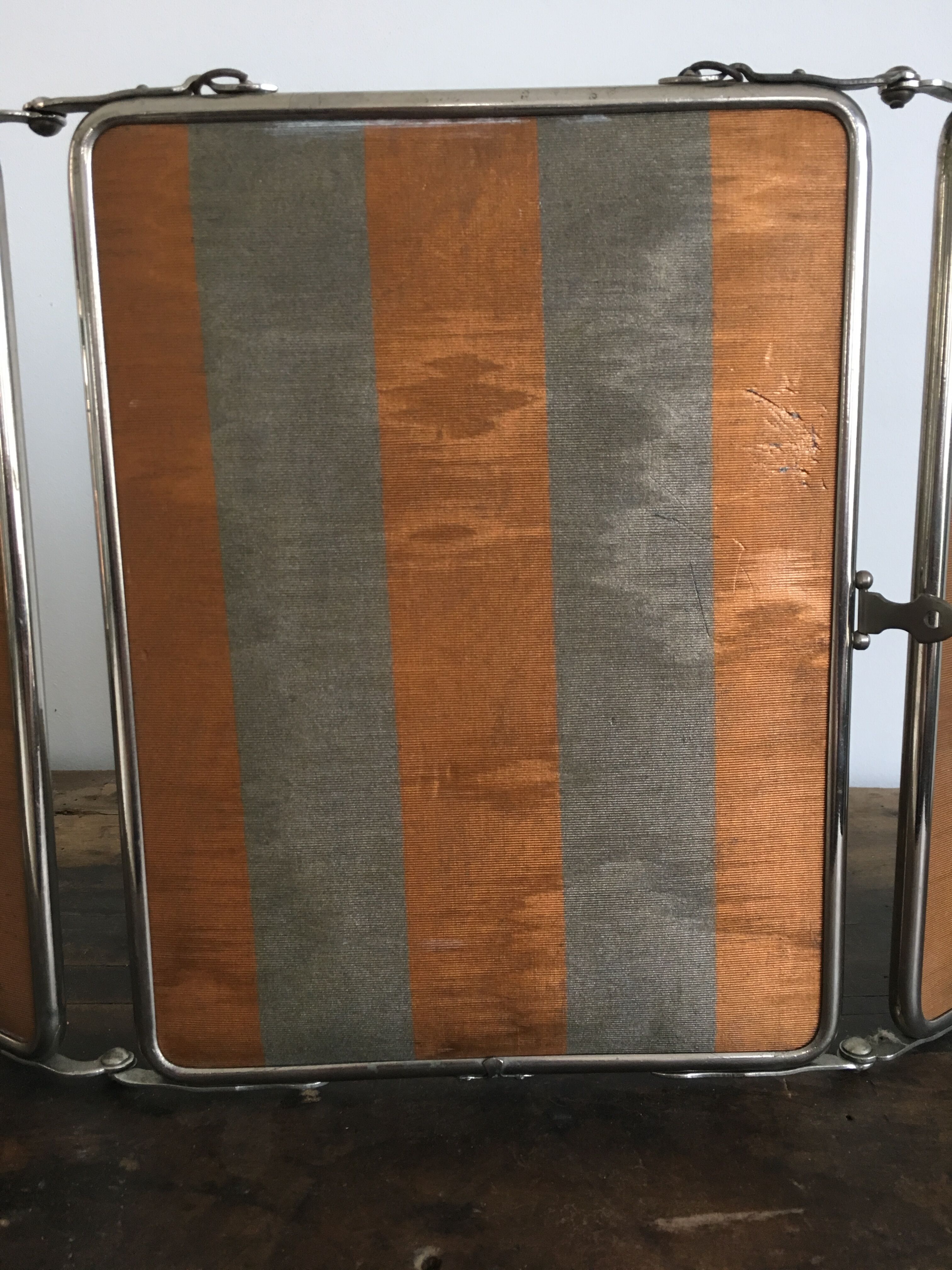 Barber vintage triptych mirror 24x60cm