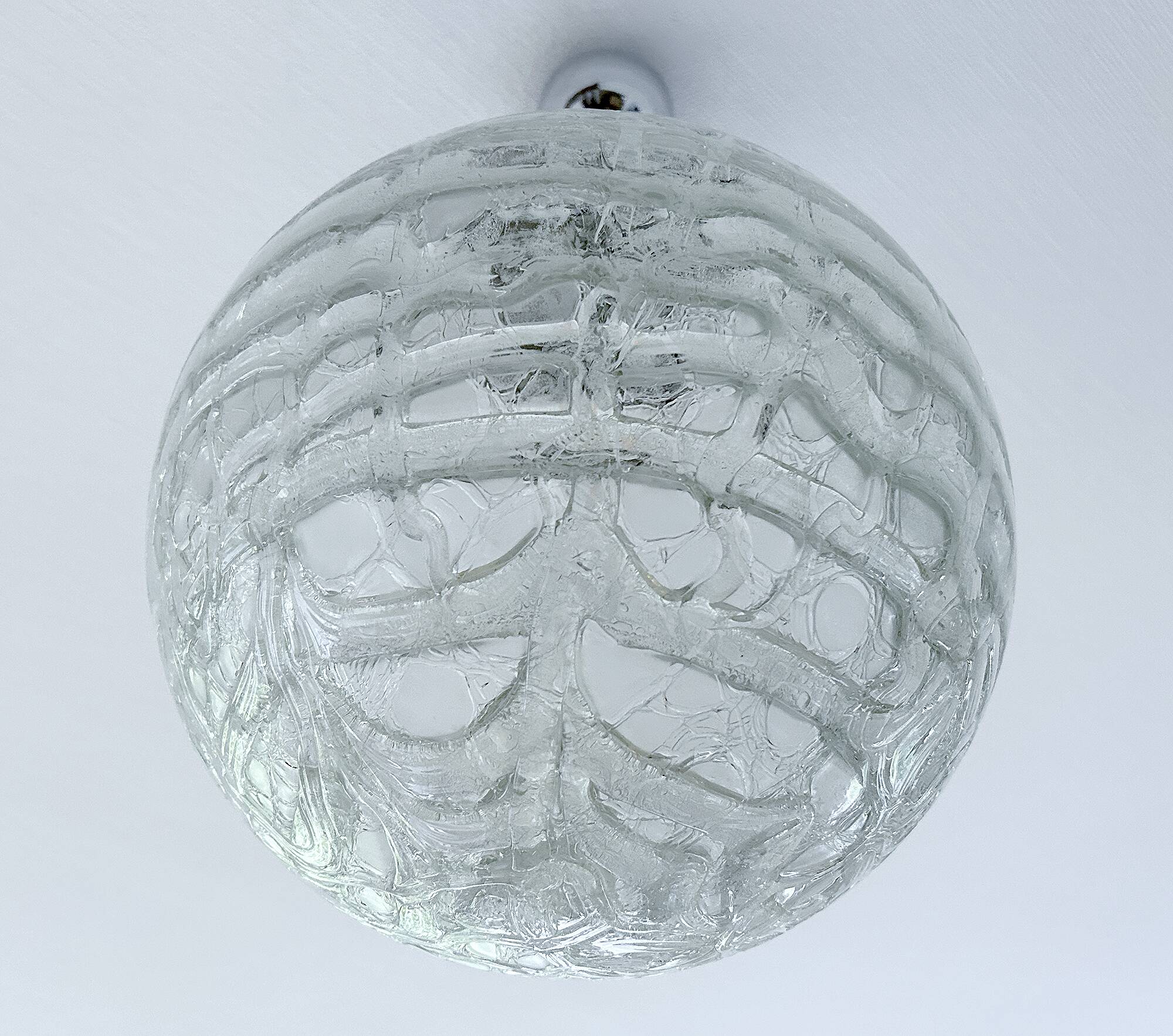 Large Vintage Murano Glass Pendant Light