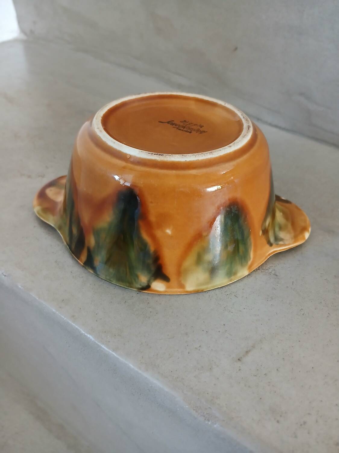Old ear bowl Digoin and Sarreguemines