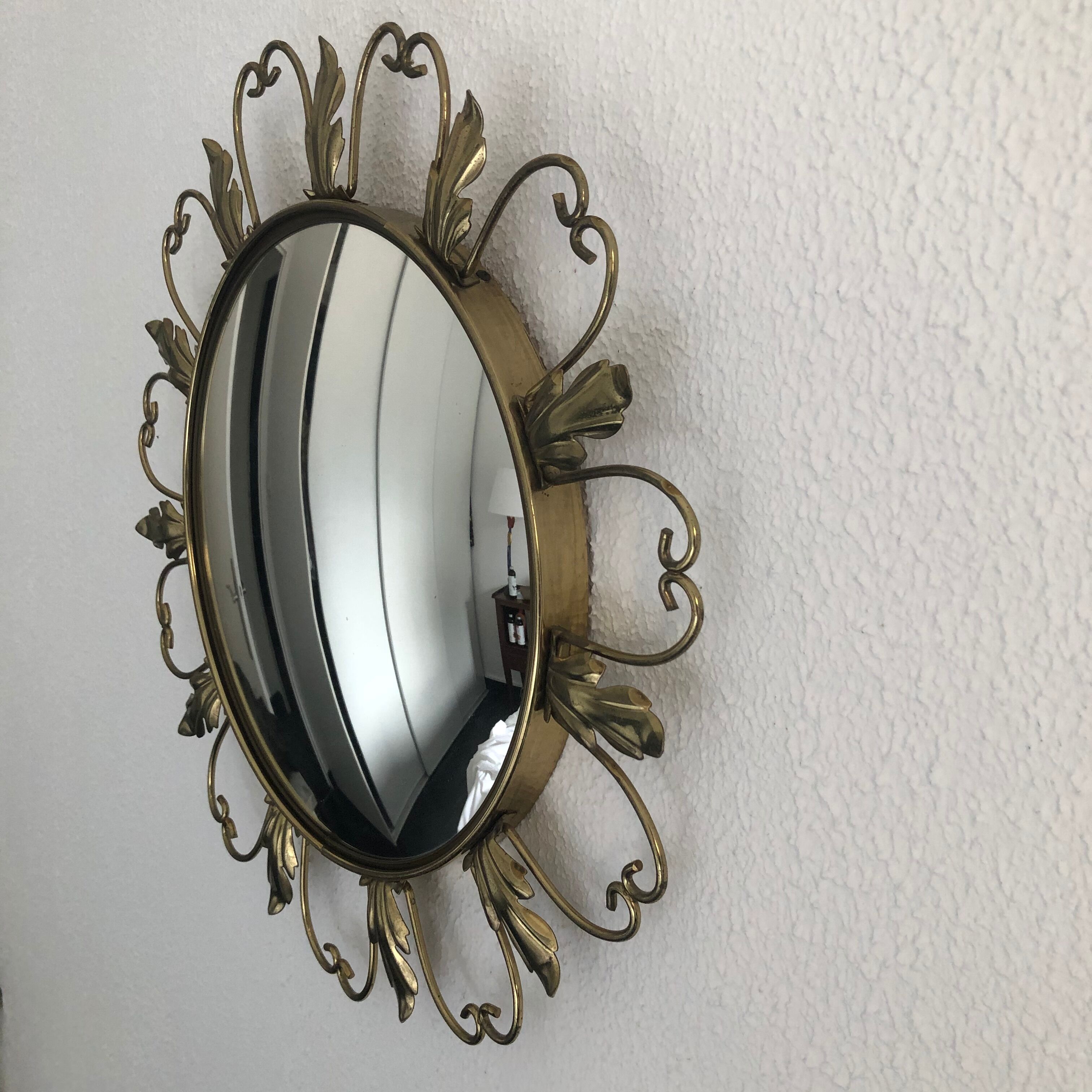 Mirror sun vintage witch eye 1960 - 45 cm