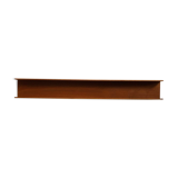 Wooden open wall shelf, 200cm, designed by Walter Wirz for Wilhelm Renz, Germany