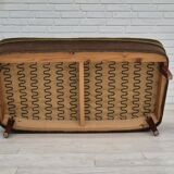 1960s, Danish 2 seater sofa, original condition, furniture velour, beech wood legs.