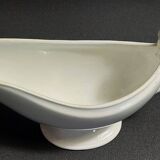 White iron earth sauce boat from Creil and Montereau, late 19th century