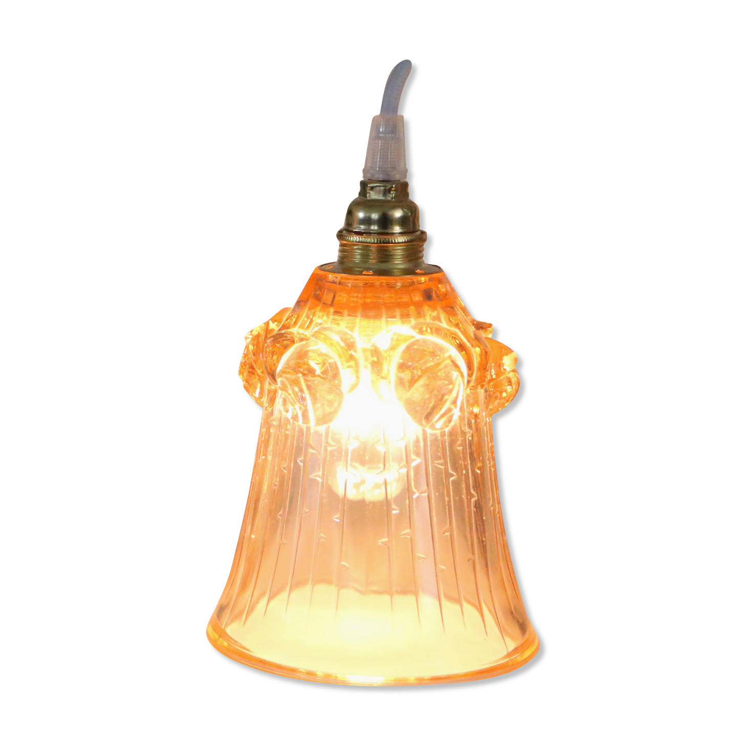 Pink glass walkman, vintage