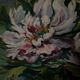 Oil on canvas still life by M. Marrois bouquet of flowers