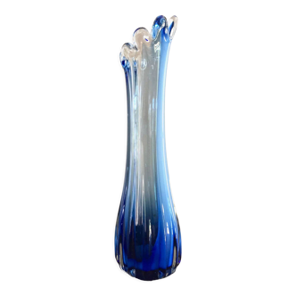 Vintage blue soliflore vase