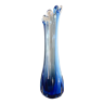 Vase soliflore bleu vintage