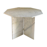 Dining table, hexagonal marble console c.1970