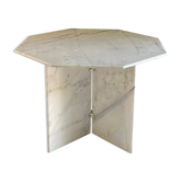 Dining table, hexagonal marble console c.1970
