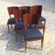 Série de six chaises Art Deco