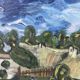 Oil painting Chaumes de Cordeville